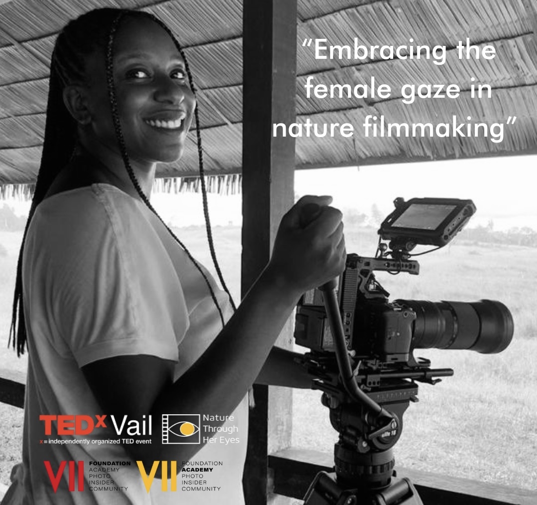 Kristina Obame and Jacqueline Farmer for TedxVail 2025 - Embracing the Female Gaze in Nature Filmmaking.